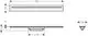 Duschrinne in ovaler Form, mit einer glatten Oberfläche und mittiger Rinne, geeignet für den Einbau in Badezimmer. Produkt von AXOR.